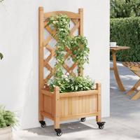 Plantekasse på hjul test - rullbar plantekasse på terrasse