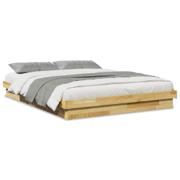 vidaXL lav sengeramme i heltre eik for 150x200 cm madrass