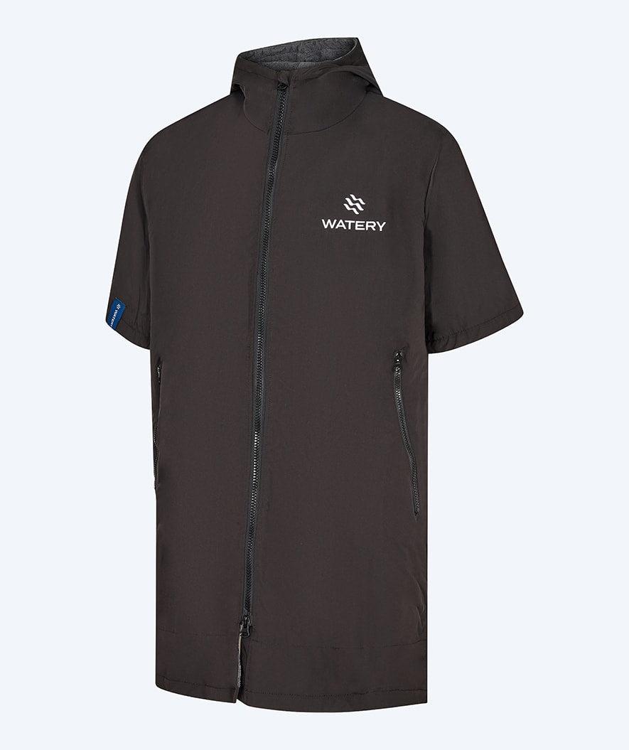 Watery Waterproof surf poncho i svart