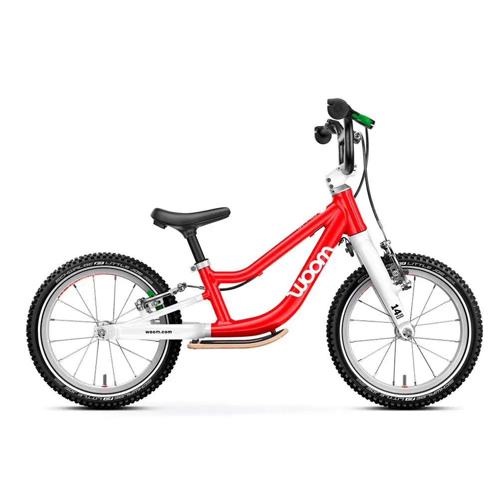 Produktbilde av Woom GO 1 Plus 14" lĂžpesykkel i rĂžd farge